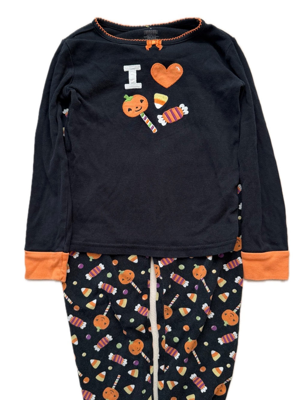 Gymboree Halloween Candy Pumpkin Gymmies Pajamas | Size 6 | GUC